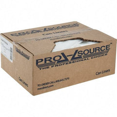 PRO-SOURCE - 24 Gal Capacity, Clear, Linear Low-Denstiy Polyethylene (LLDPE), Hazardous Waste Bag - 4 mil Thick x 18" Wide x 30" High, Flat Pack - Strong Tooling