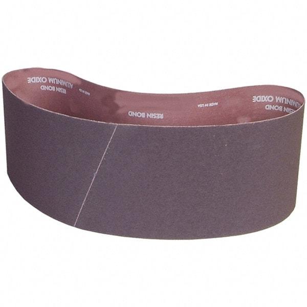 Norton - 6" Wide x 48" OAL, 100 Grit, Aluminum Oxide Abrasive Belt - Aluminum Oxide, Coated, X Weighted Cloth Backing - Strong Tooling