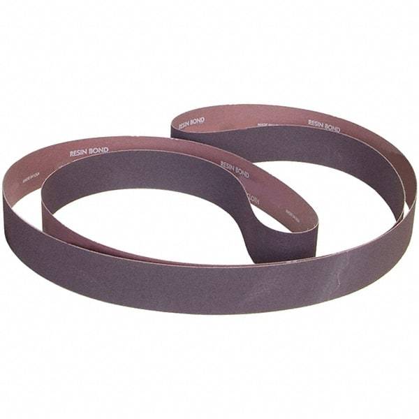 Norton - 4" Wide x 90" OAL, 80 Grit, Aluminum Oxide Abrasive Belt - Aluminum Oxide, Coated, X Weighted Cloth Backing - Strong Tooling