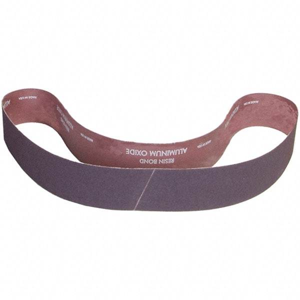 Norton - 3" Wide x 48" OAL, 60 Grit, Aluminum Oxide Abrasive Belt - Aluminum Oxide, Coated, X Weighted Cloth Backing - Strong Tooling