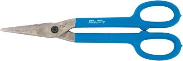 Channellock - 1-3/4" Length of Cut, Straight Pattern Tinner's Snip - 8.3" OAL, Dipped Vinyl Handle, High Carbon Steel Blade - Strong Tooling