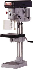 Dake - 14-1/8" Swing, Step Pulley Drill Press - 9 Speed, 1/2 hp, Single Phase - Strong Tooling