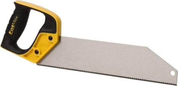 Stanley - 12" Steel Blade PVC Saw - Plastic Handle, Closed Grip, 15" OAL - Strong Tooling