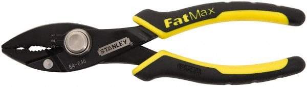 Stanley - 8-1/2" OAL, 1-7/16" Jaw Length, Slip Joint Pliers - 3 Positions, Combination (Serrated/Smooth) Jaw, Slip Joint Head, 3 Opening Positions - Strong Tooling