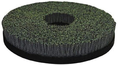 Osborn - 14" 120 Grit Silicon Carbide Crimped Disc Brush - Fine Grade, Plain Hole Connector, 1" Trim Length, 7/8" Arbor Hole - Strong Tooling