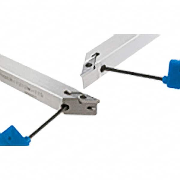 Iscar - PVAC, Left Hand Cut, 12mm Shank Height x 12mm Shank Width, Neutral Rake Indexable Turning Toolholder - 150mm OAL, VC.T Insert Compatibility, Series Isoturn - Strong Tooling