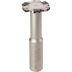 Iscar - Shank Connection, 7/16" Depth of Cut, 1-1/2" Cutter Diam, 6 Tooth Indexable Slotting Cutter - 5/8" Shank Diam, ETS-LN08 Toolholder, LNET Insert - Strong Tooling