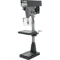 Jet - 15" Swing, Variable Speed Pulley Drill Press - Variable Speed, 1 hp, Single Phase - Strong Tooling