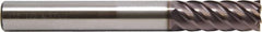 M.A. Ford - 5/8", 6 Flute, Single End, Solid Carbide, 0.09" Corner Radius End Mill - 6" OAL, 45° Helix, Right Hand Flute, 1-9/16" LOC, Right Hand Cut - Strong Tooling