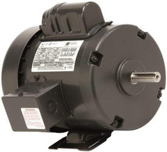 US Motors - 1-1/2 Max hp, 1,725 Max RPM, Single Cap Start-Cap Run Electric AC DC Motor - 115/208-230 V Input, Single Phase, 56H Frame, 5/8" Shaft Diam, Rigid Base Mount, TEFC Enclosure - Strong Tooling