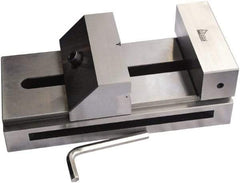 Gibraltar - 5-29/32" Jaw Width, 7" Jaw Opening Capacity, 1.969" Jaw Height, Toolmaker's Vise - Flat Jaw, 0.00012" Parallelism, 0.0002" Squareness, 300mm OAL x 3-15/16" OAH - Strong Tooling