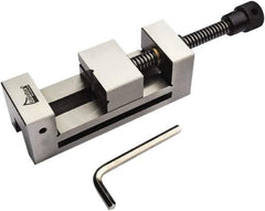 Gibraltar - 2.48" Jaw Width, 3.43 Jaw Opening Capacity, 1.26" Jaw Height, Toolmaker's Vise - Flat Jaw, 0.00012" Parallelism, 0.0002" Squareness, 230mm OAL x 2.48" OAH - Strong Tooling