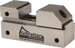 Gibraltar - 1" Jaw Width, 13/16" Jaw Opening Capacity, 3/8" Jaw Height, Toolmaker's Vise - Flat Jaw, 0.0001" Parallelism, 0.0001" Squareness, 2.55" OAL x 1-3/16" OAH - Strong Tooling