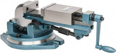 Gibraltar - 4" Jaw Width, 4-11/64" Jaw Opening Capacity, 3-Way Angle Swivel Machine Vise - Manual Operation, 1 Station, 20" Long x 7.28" High x 1-1/2" Deep, Cast Iron - Strong Tooling