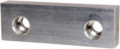 Gibraltar - 4" Wide x 1-1/4" High x 5/8" Thick, Flat/No Step Vise Jaw - Soft, Aluminum, Fixed Jaw, Compatible with 4" Vises - Strong Tooling