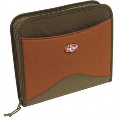 Bucket Boss - 11 Pocket Brown & Green Polyester Contractor's Portfolio - 15" Wide x 4" Deep x 12" High - Strong Tooling