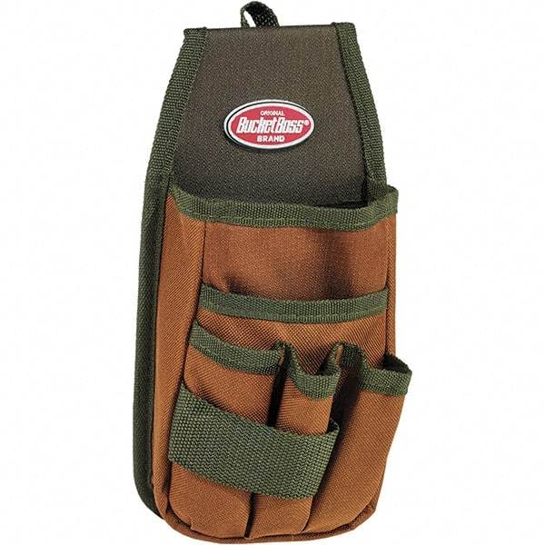 Bucket Boss - 5 Pocket General Purpose Holster - Polyester, Brown & Green - Strong Tooling