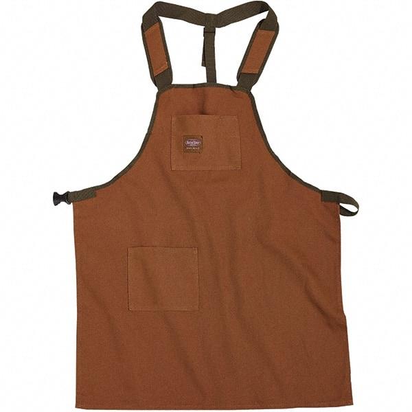 Bucket Boss - 30 to 52" Waist Apron - 2 Pocket, Brown/Green, Canvas - Strong Tooling