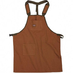 Bucket Boss - 30 to 52" Waist Apron - 2 Pocket, Brown/Green, Canvas - Strong Tooling