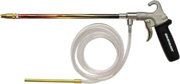 Guardair - 120 Max psi Brass Syphon Spray Gun - 1/4 NPT Inlet, 12" Tube Length, Aluminum Body/Brass Nozzle - Strong Tooling