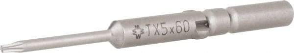 Wera - 5mm Drive, Torx Precision Screwdriver Bit - 2-3/8" OAL - Strong Tooling