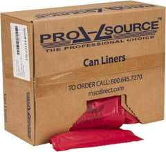 PRO-SOURCE - 33 Gal Capacity, Red, Hazardous Waste Bag - 1.3 mil Thick x 33" Wide x 39" High, Roll - Strong Tooling