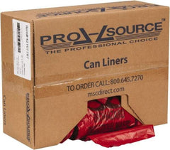 PRO-SOURCE - 16 Gal Capacity, Red, Hazardous Waste Bag - 1.3 mil Thick x 24" Wide x 31" High, Roll - Strong Tooling