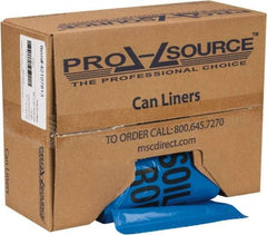 PRO-SOURCE - 32 Gal Capacity, Blue, Hazardous Waste Bag - 1.3 mil Thick x 30" Wide x 43" High, Roll - Strong Tooling