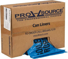 PRO-SOURCE - 45 Gal Capacity, Blue, Hazardous Waste Bag - 1.3 mil Thick x 37" Wide x 50" High, Roll - Strong Tooling