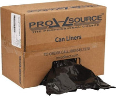 PRO-SOURCE - 1.65 mil Thick, Heavy-Duty Trash Bags - Linear Low-Density Polyethylene (LLDPE), Flat Pack Dispenser, 38" Wide x 58" High, Black - Strong Tooling