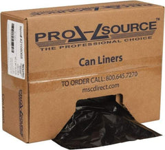 PRO-SOURCE - 1.1 mil Thick, Heavy-Duty Trash Bags - Hexene Resins, Roll Dispenser, 40" Wide x 46" High, Black - Strong Tooling