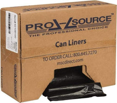 PRO-SOURCE - 1.1 mil Thick, Heavy-Duty Trash Bags - Hexene Resins, Roll Dispenser, 30" Wide x 36" High, Black - Strong Tooling