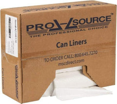 PRO-SOURCE - 1.1 mil Thick, Heavy-Duty Trash Bags - Hexene Resins, Roll Dispenser, 30" Wide x 36" High, Clear - Strong Tooling