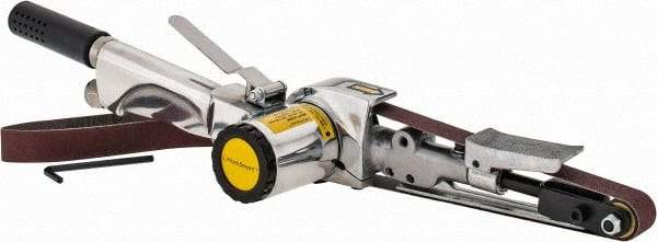 Value Collection - 3/4 x 20-1/2 Inch, 16,000 RPM Air Belt Sander - 0.45 Hp, 4 CFM Air Consumption, Rear Exhaust - Strong Tooling