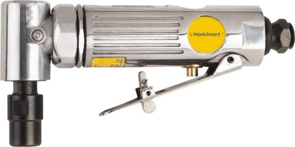 Value Collection - 1/4" Collet, Angle Handle, Air Angle Die Grinder - 22,000 RPM, Front Exhaust, 4 CFM, 0.3 hp, 90 psi, 1/4 NPT Inlet - Strong Tooling