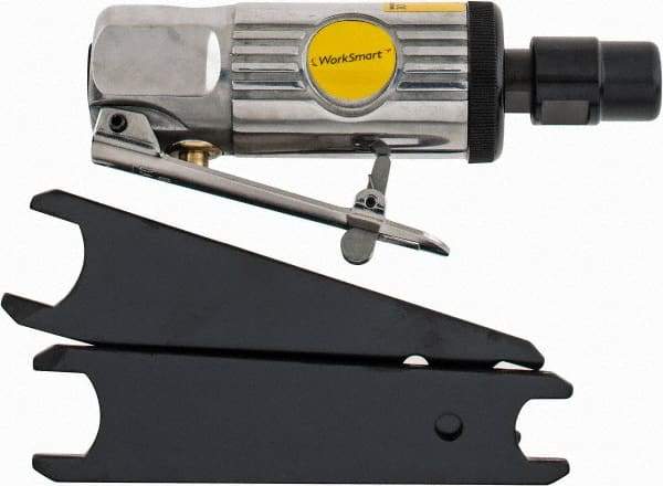 Value Collection - 1/4" Collet, Straight Handle, Air Straight Die Grinder - 25,000 RPM, Front Exhaust, 4 CFM, 0.3 hp, 90 psi, 1/4 NPT Inlet - Strong Tooling