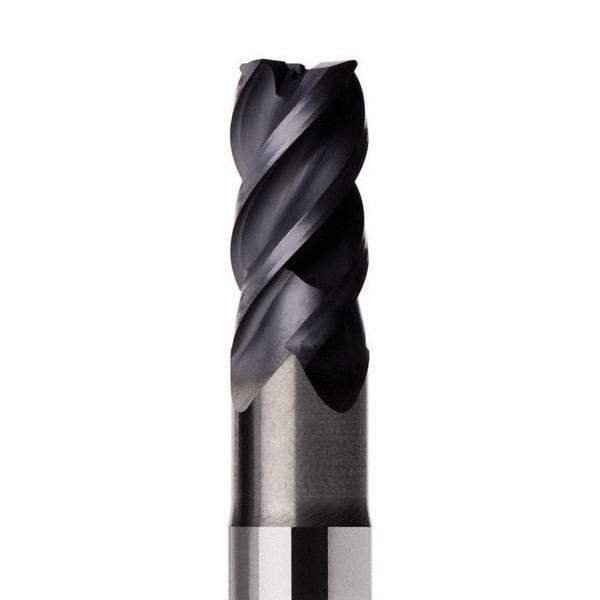 Seco - 16mm, 4 Flute, Single End, Solid Carbide, 3.1mm Corner Radius End Mill - 100mm OAL, 44° Helix, Right Hand Flute, 32mm LOC, Right Hand Cut, 45mm Extended Reach - Strong Tooling