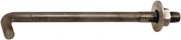 Value Collection - 3/4-10, 15" OAL Bent Anchor Bolt - Grade 2 Steel - Strong Tooling