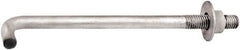 Import - 3/8-16, 12" OAL Bent Anchor Bolt - Grade 2 Steel - Strong Tooling