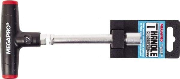 Megapro - 12mm Hollow Shaft Nutdriver - T-Handle Handle, 175mm OAL - Strong Tooling