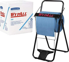 WypAll - X60 1/4 Fold Shop Towel/Industrial Wipes - Poly Pack, 12-1/2" x 12" Sheet Size, White - Strong Tooling