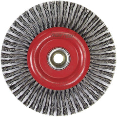 Norton - 6" OD, 5/8-11 Arbor Hole, Stringer Bead Carbon Wheel Brush - Strong Tooling