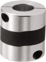 NBK - 24 to 25mm Bore, Servo Motor Flexible Coupling - 56mm OD, 60mm OAL, Aluminum Alloy, Clamp Style - Strong Tooling