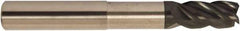 Accupro - 1", 4 Flute, Single End, Solid Carbide, 0.03" Corner Radius End Mill - 6" OAL, 38° Helix, Right Hand Flute, 1-1/4" LOC, Right Hand Cut, 4-1/8" Extended Reach - Strong Tooling