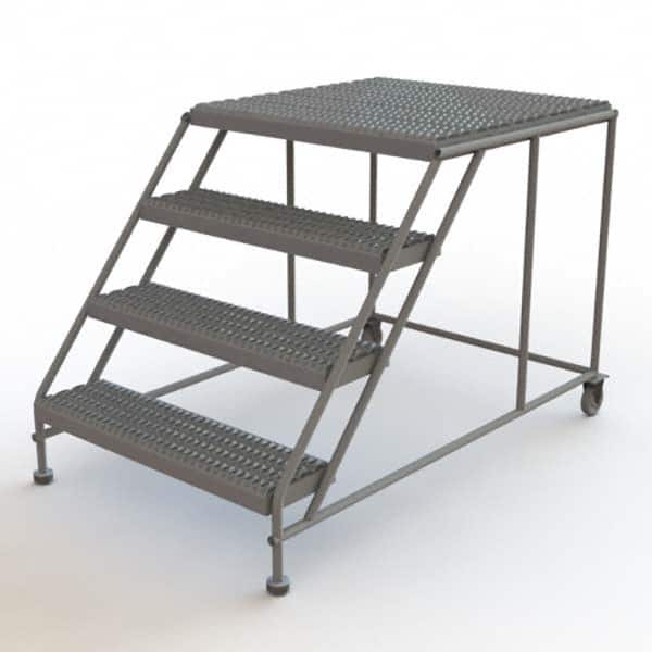 TRI-ARC - Rolling & Wall Mounted Ladders & Platforms Type: Rolling Work Platform Style: Steel Work Platform - Strong Tooling