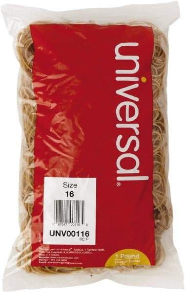 UNIVERSAL - 2-1/2" Circumference, 0.06" Wide, Standard Office Rubber Band Strapping - 1,900 Pieces - Strong Tooling