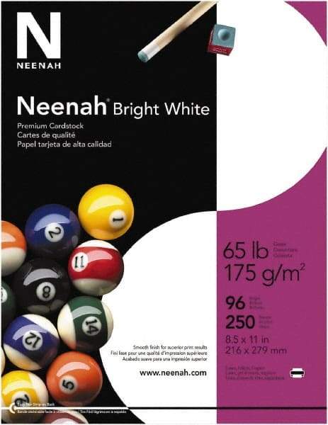 Neenah Paper - 8-1/2" x 11" White Copy Paper - Use with Laser Printers, Inkjet Printers, Copiers - Strong Tooling