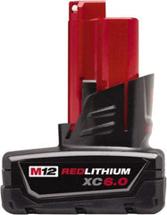 Milwaukee Tool - 12 Volt Lithium-Ion Power Tool Battery - 6 Ahr Capacity, Series M12 REDLITHIUM XC - Strong Tooling