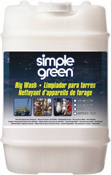 Simple Green - 5 Gal Bucket Cleaner/Degreaser - Liquid, Alkaline, Unscented - Strong Tooling