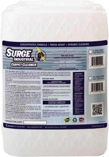 Surge Industrial - 5 Gal Container Carpet Cleaner - Light Citrus Scent, Use on Carpet & Upholstery - Strong Tooling